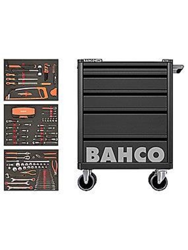 BAHCO værktøjsvogn 26'' Med 5 skuffer Indeholder