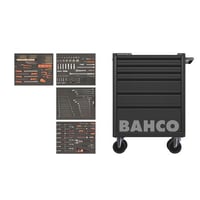 Bahco værkstedsvogn, 26", 251 dele